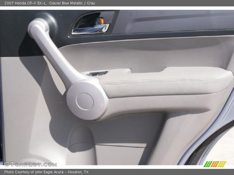 Glacier Blue Metallic / Gray 2007 Honda CR-V EX-L