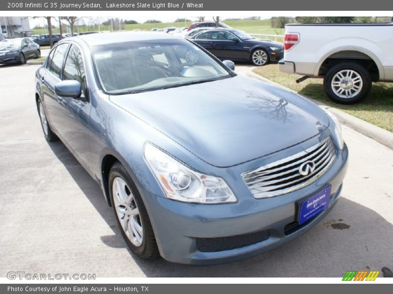 Lakeshore Slate Light Blue / Wheat 2008 Infiniti G 35 Journey Sedan