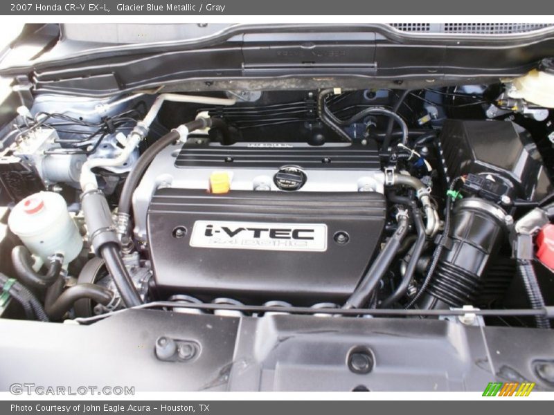 Glacier Blue Metallic / Gray 2007 Honda CR-V EX-L