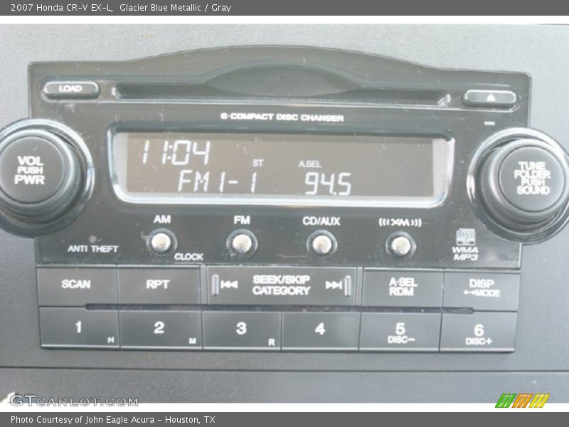 Glacier Blue Metallic / Gray 2007 Honda CR-V EX-L