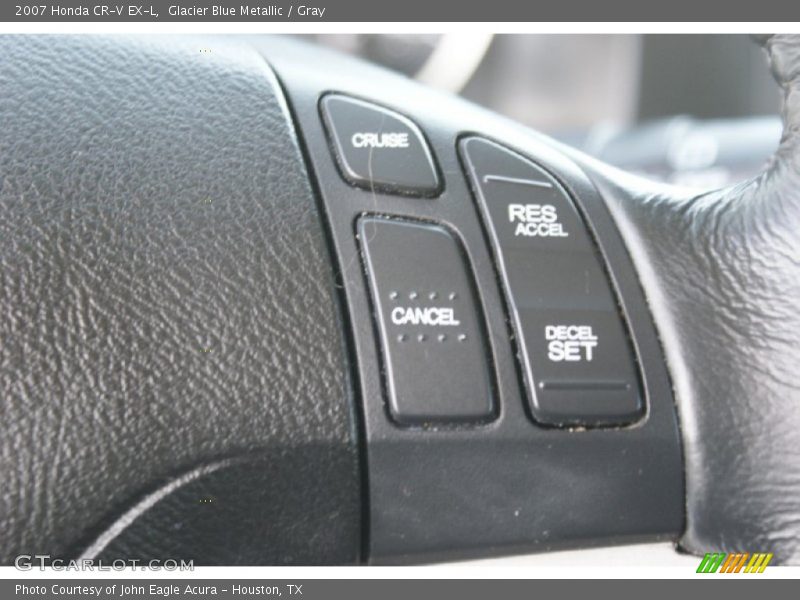 Glacier Blue Metallic / Gray 2007 Honda CR-V EX-L