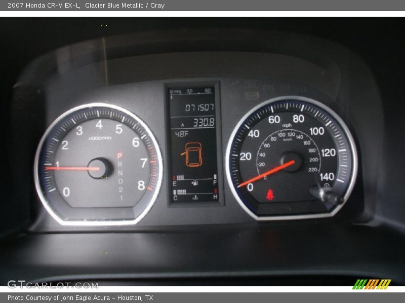 Glacier Blue Metallic / Gray 2007 Honda CR-V EX-L