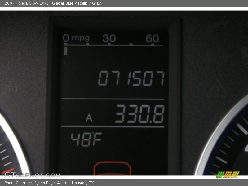 Glacier Blue Metallic / Gray 2007 Honda CR-V EX-L