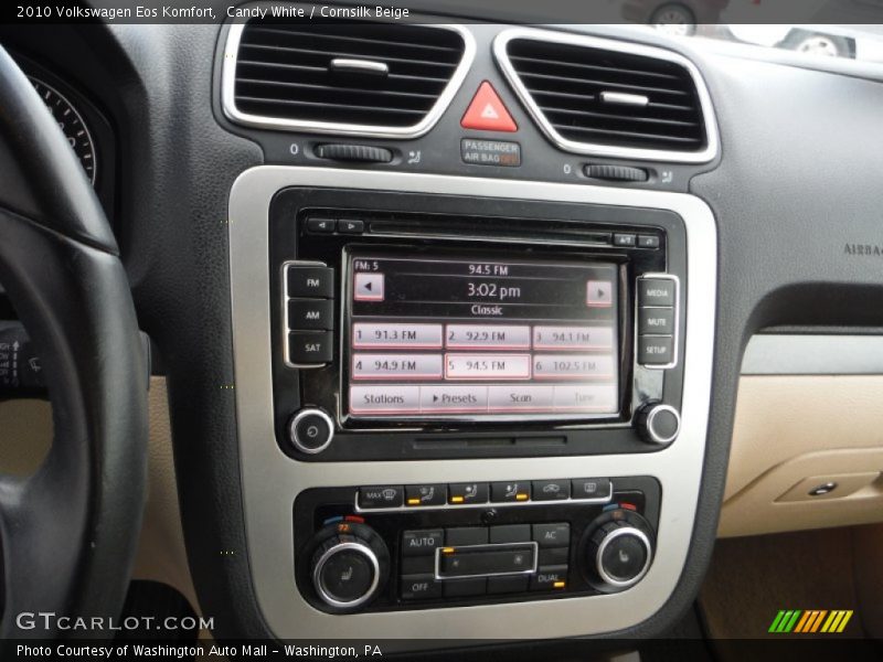 Candy White / Cornsilk Beige 2010 Volkswagen Eos Komfort