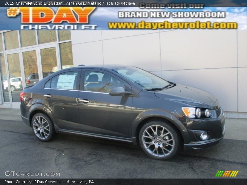 Ashen Gray Metallic / Jet Black/Mojave 2015 Chevrolet Sonic LTZ Sedan