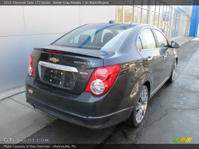 Ashen Gray Metallic / Jet Black/Mojave 2015 Chevrolet Sonic LTZ Sedan