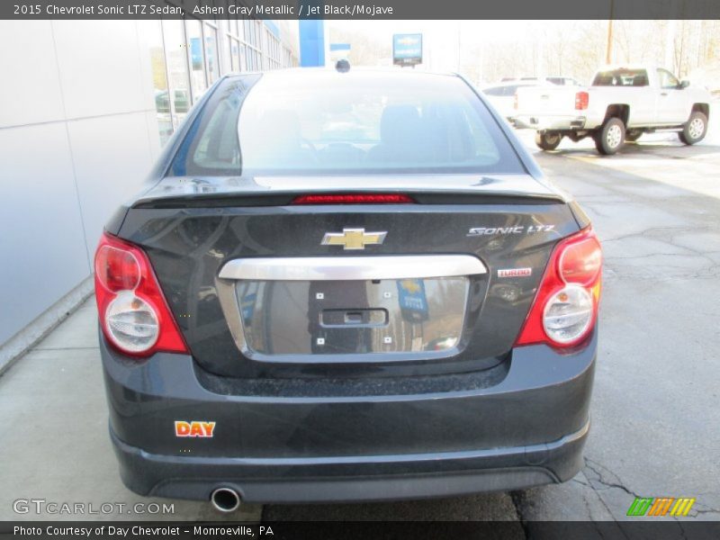 Ashen Gray Metallic / Jet Black/Mojave 2015 Chevrolet Sonic LTZ Sedan