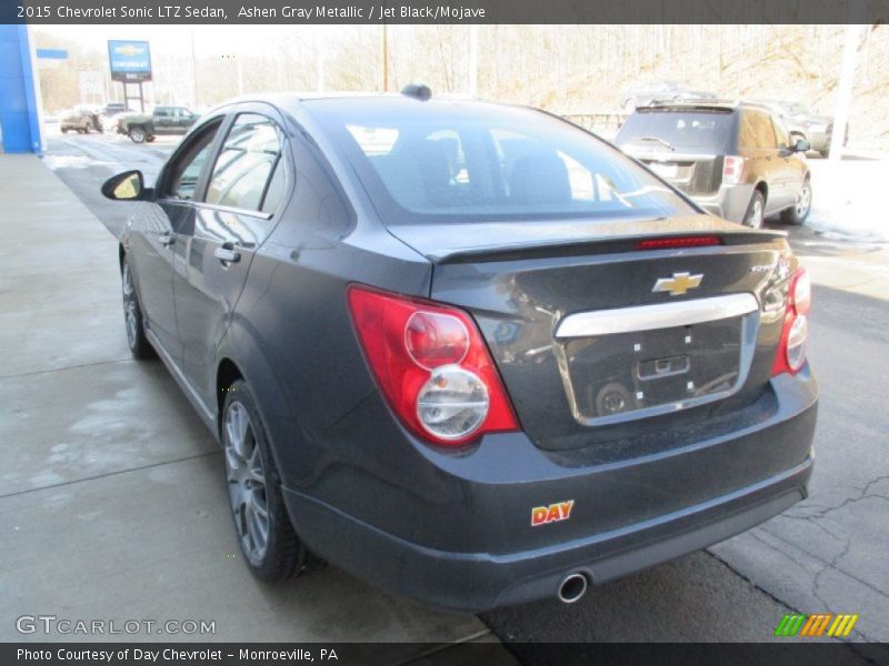 Ashen Gray Metallic / Jet Black/Mojave 2015 Chevrolet Sonic LTZ Sedan