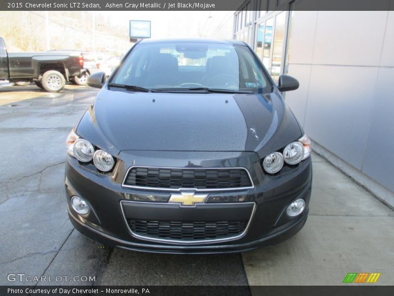 Ashen Gray Metallic / Jet Black/Mojave 2015 Chevrolet Sonic LTZ Sedan