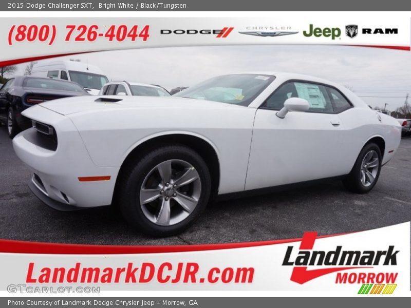 Bright White / Black/Tungsten 2015 Dodge Challenger SXT