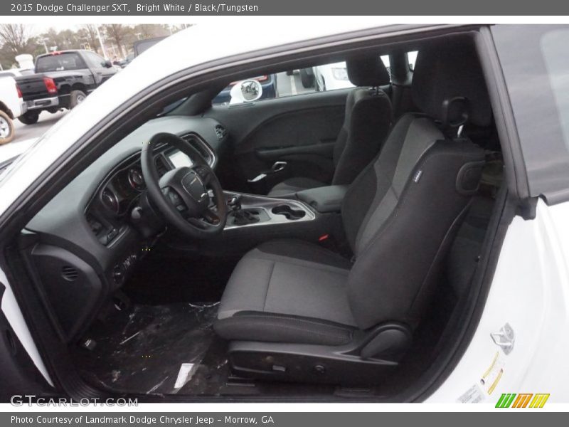 Bright White / Black/Tungsten 2015 Dodge Challenger SXT