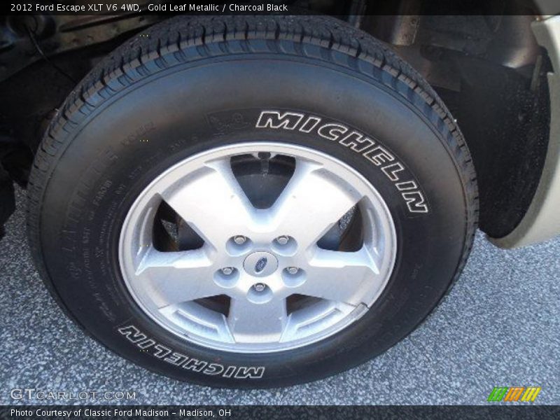 Gold Leaf Metallic / Charcoal Black 2012 Ford Escape XLT V6 4WD