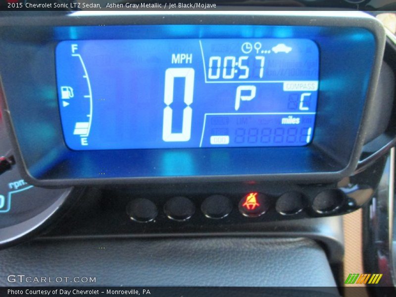 Ashen Gray Metallic / Jet Black/Mojave 2015 Chevrolet Sonic LTZ Sedan