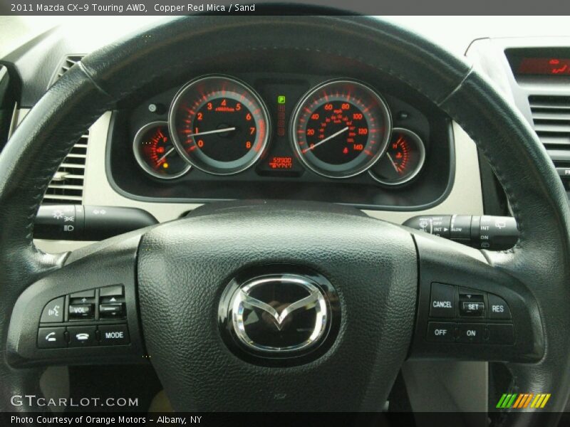 Copper Red Mica / Sand 2011 Mazda CX-9 Touring AWD