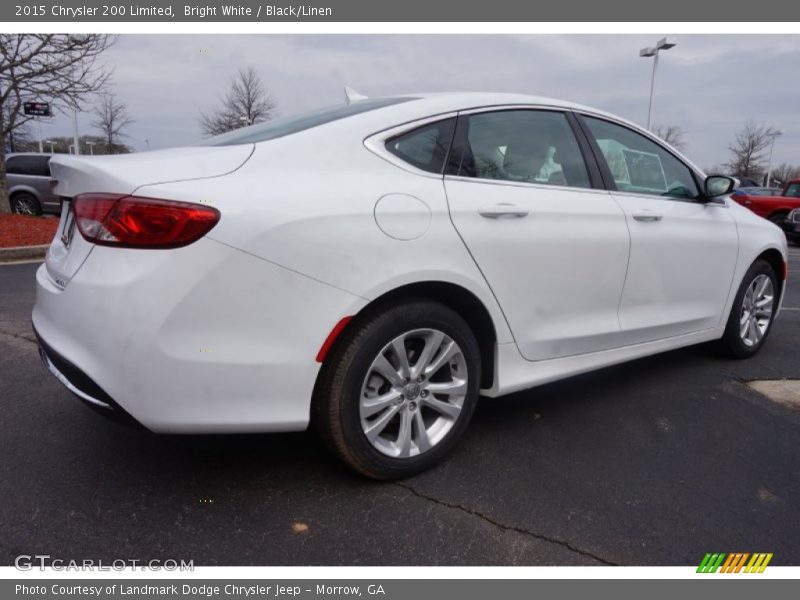 Bright White / Black/Linen 2015 Chrysler 200 Limited