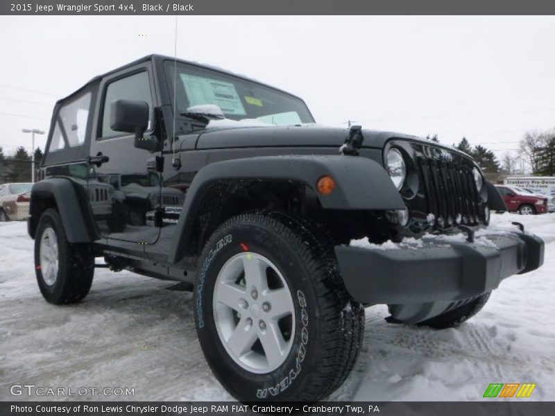 Black / Black 2015 Jeep Wrangler Sport 4x4