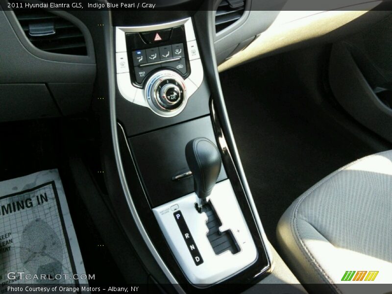 Indigo Blue Pearl / Gray 2011 Hyundai Elantra GLS