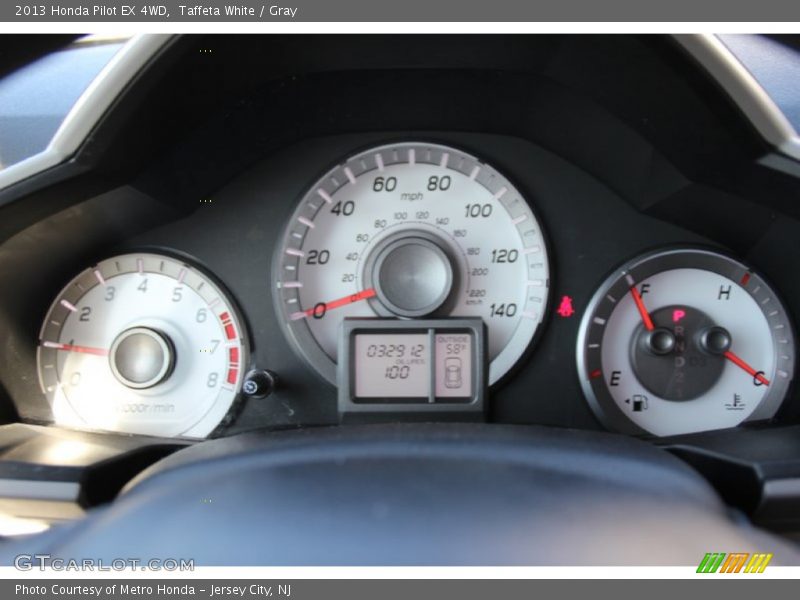 Taffeta White / Gray 2013 Honda Pilot EX 4WD