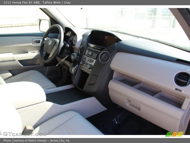 Taffeta White / Gray 2013 Honda Pilot EX 4WD