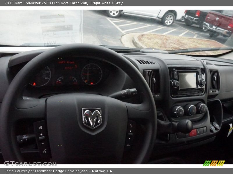 Bright White / Gray 2015 Ram ProMaster 2500 High Roof Cargo Van