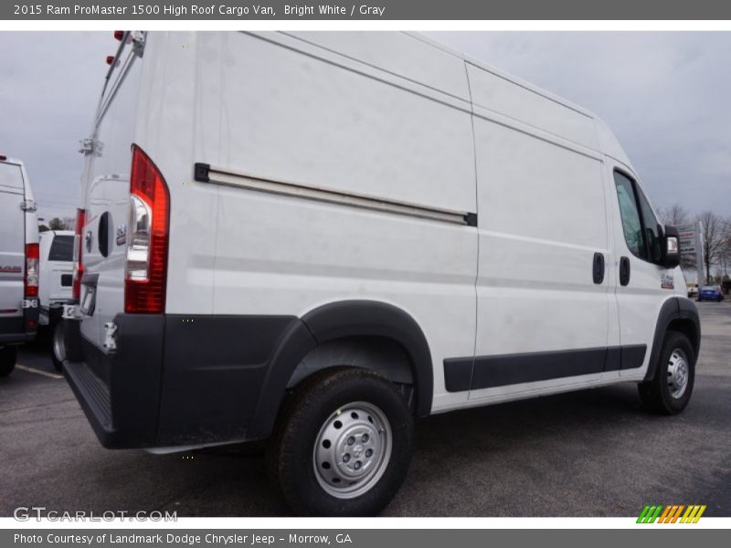 Bright White / Gray 2015 Ram ProMaster 1500 High Roof Cargo Van
