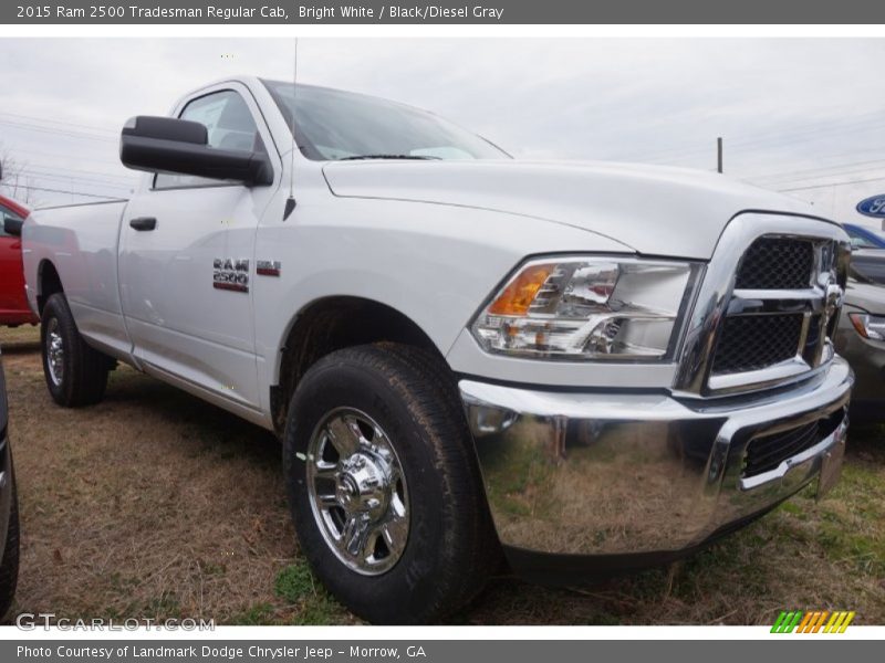 Bright White / Black/Diesel Gray 2015 Ram 2500 Tradesman Regular Cab