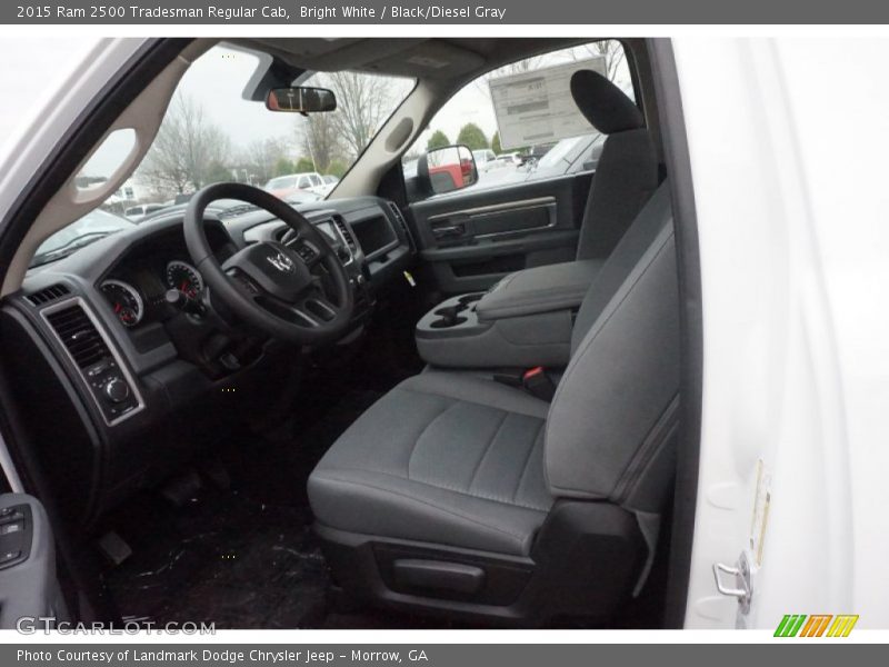 Bright White / Black/Diesel Gray 2015 Ram 2500 Tradesman Regular Cab
