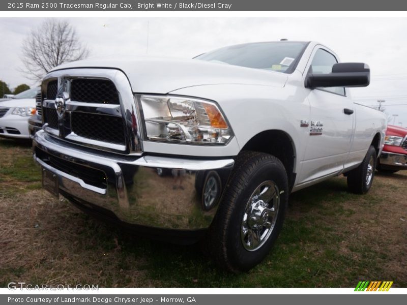 Bright White / Black/Diesel Gray 2015 Ram 2500 Tradesman Regular Cab