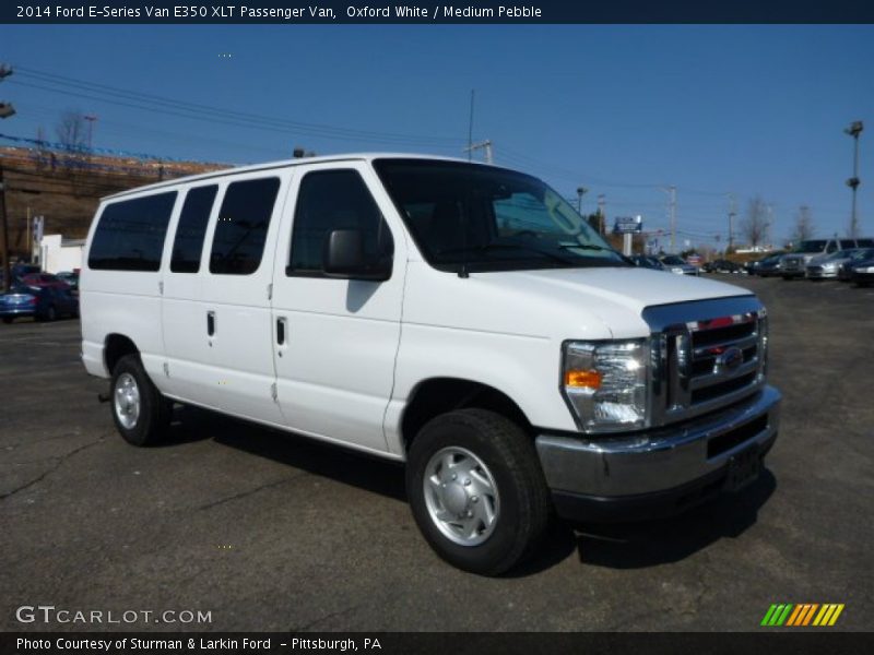 Oxford White / Medium Pebble 2014 Ford E-Series Van E350 XLT Passenger Van