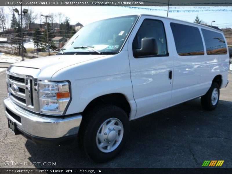 Oxford White / Medium Pebble 2014 Ford E-Series Van E350 XLT Passenger Van