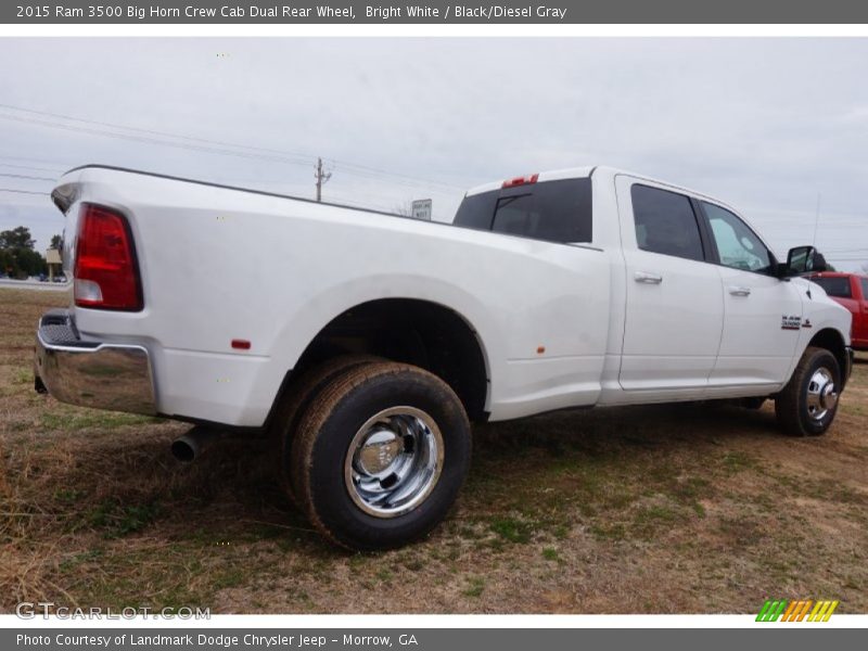Bright White / Black/Diesel Gray 2015 Ram 3500 Big Horn Crew Cab Dual Rear Wheel