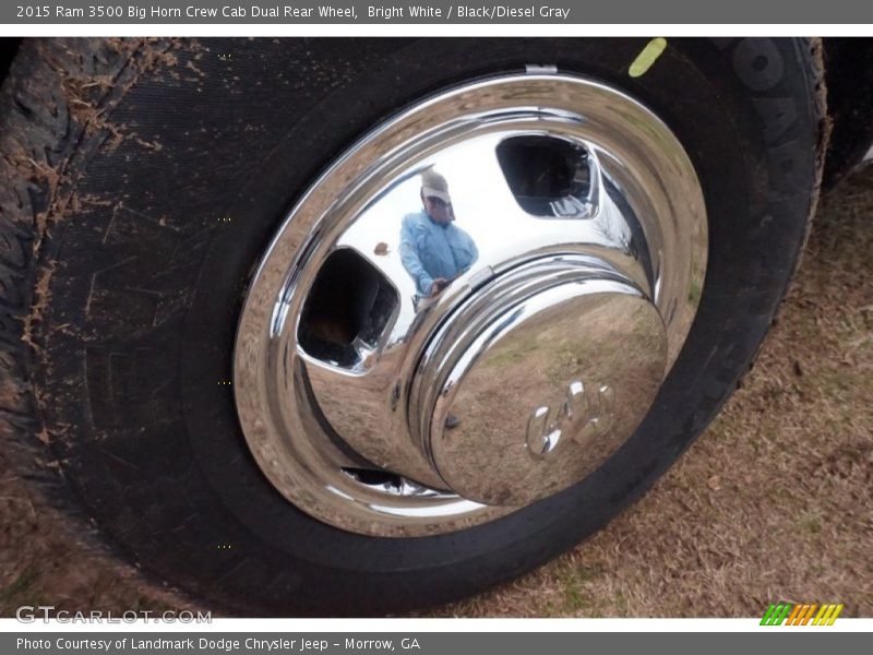 Bright White / Black/Diesel Gray 2015 Ram 3500 Big Horn Crew Cab Dual Rear Wheel