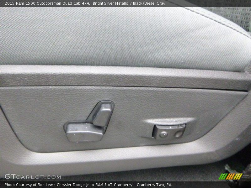 Bright Silver Metallic / Black/Diesel Gray 2015 Ram 1500 Outdoorsman Quad Cab 4x4