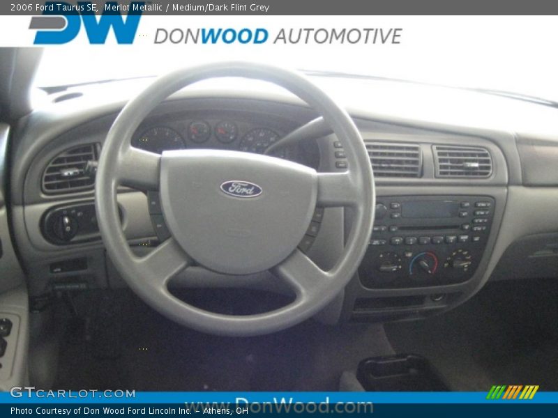 Merlot Metallic / Medium/Dark Flint Grey 2006 Ford Taurus SE