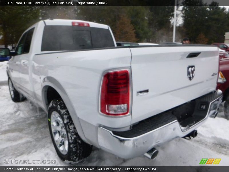Bright White / Black 2015 Ram 1500 Laramie Quad Cab 4x4