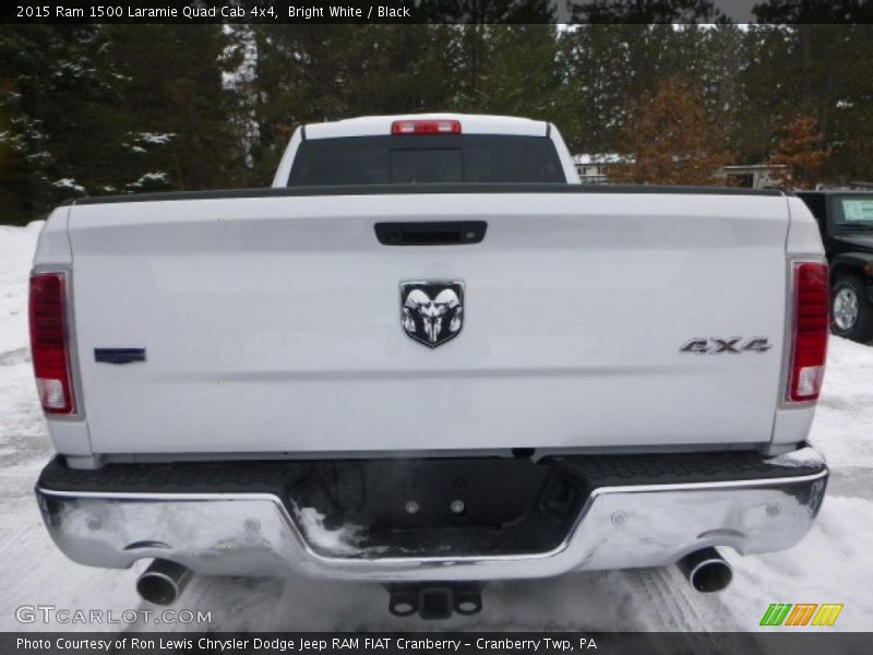 Bright White / Black 2015 Ram 1500 Laramie Quad Cab 4x4