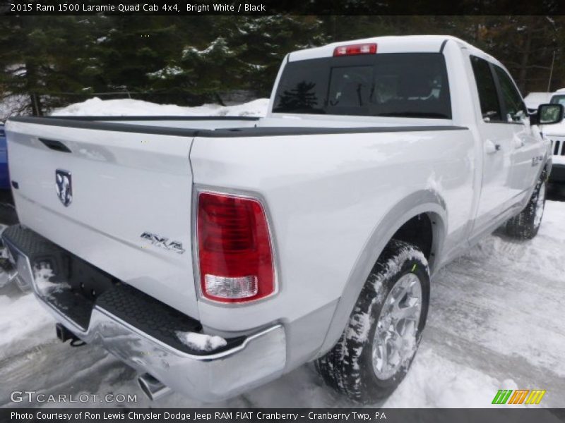 Bright White / Black 2015 Ram 1500 Laramie Quad Cab 4x4