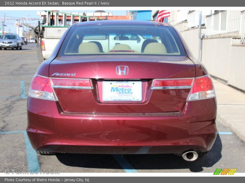 Basque Red Pearl II / Ivory 2012 Honda Accord EX Sedan