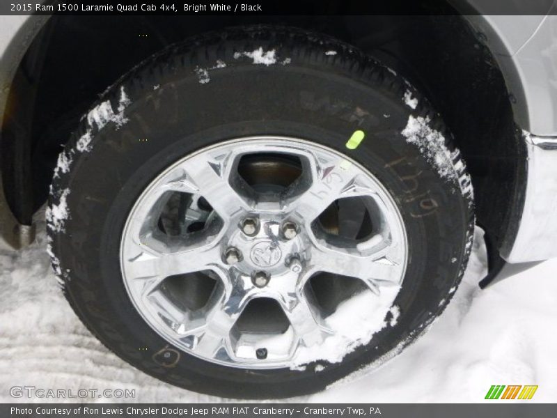 Bright White / Black 2015 Ram 1500 Laramie Quad Cab 4x4