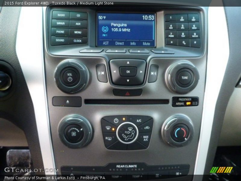 Tuxedo Black / Medium Light Stone 2015 Ford Explorer 4WD