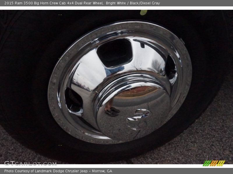 Bright White / Black/Diesel Gray 2015 Ram 3500 Big Horn Crew Cab 4x4 Dual Rear Wheel