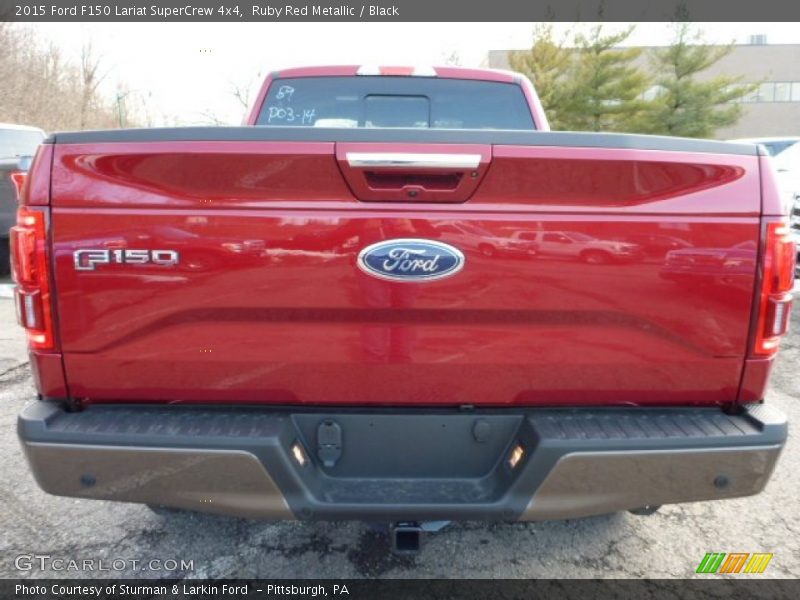 Ruby Red Metallic / Black 2015 Ford F150 Lariat SuperCrew 4x4