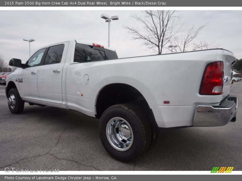  2015 3500 Big Horn Crew Cab 4x4 Dual Rear Wheel Bright White