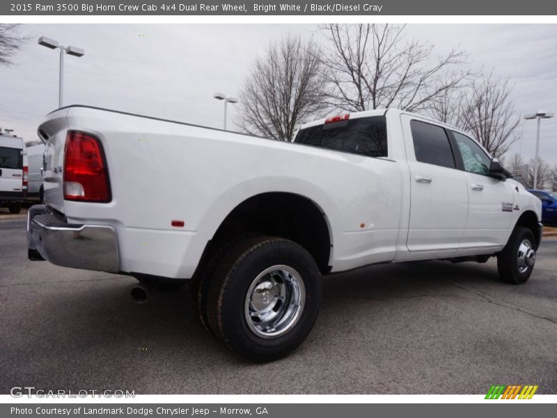 Bright White / Black/Diesel Gray 2015 Ram 3500 Big Horn Crew Cab 4x4 Dual Rear Wheel