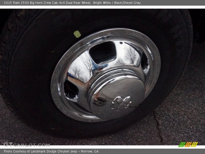 Bright White / Black/Diesel Gray 2015 Ram 3500 Big Horn Crew Cab 4x4 Dual Rear Wheel