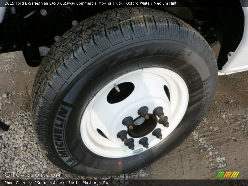 Oxford White / Medium Flint 2015 Ford E-Series Van E450 Cutaway Commercial Moving Truck