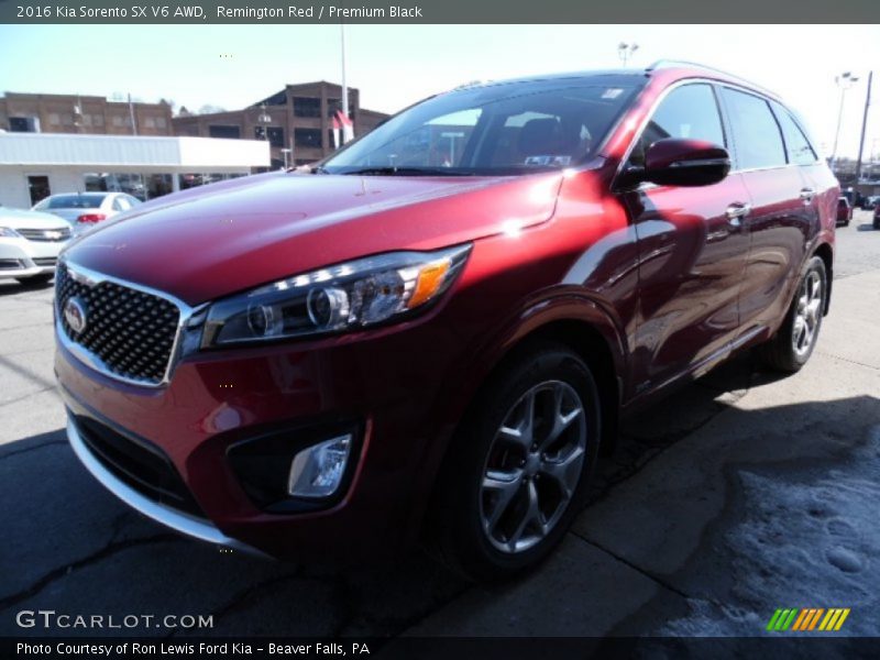 Remington Red / Premium Black 2016 Kia Sorento SX V6 AWD