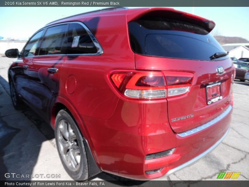 Remington Red / Premium Black 2016 Kia Sorento SX V6 AWD