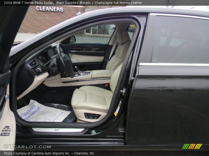  2009 7 Series 750Li Sedan Champagne Full Merino Leather Interior