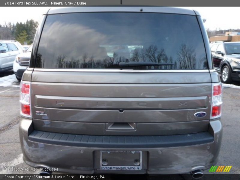 Mineral Gray / Dune 2014 Ford Flex SEL AWD